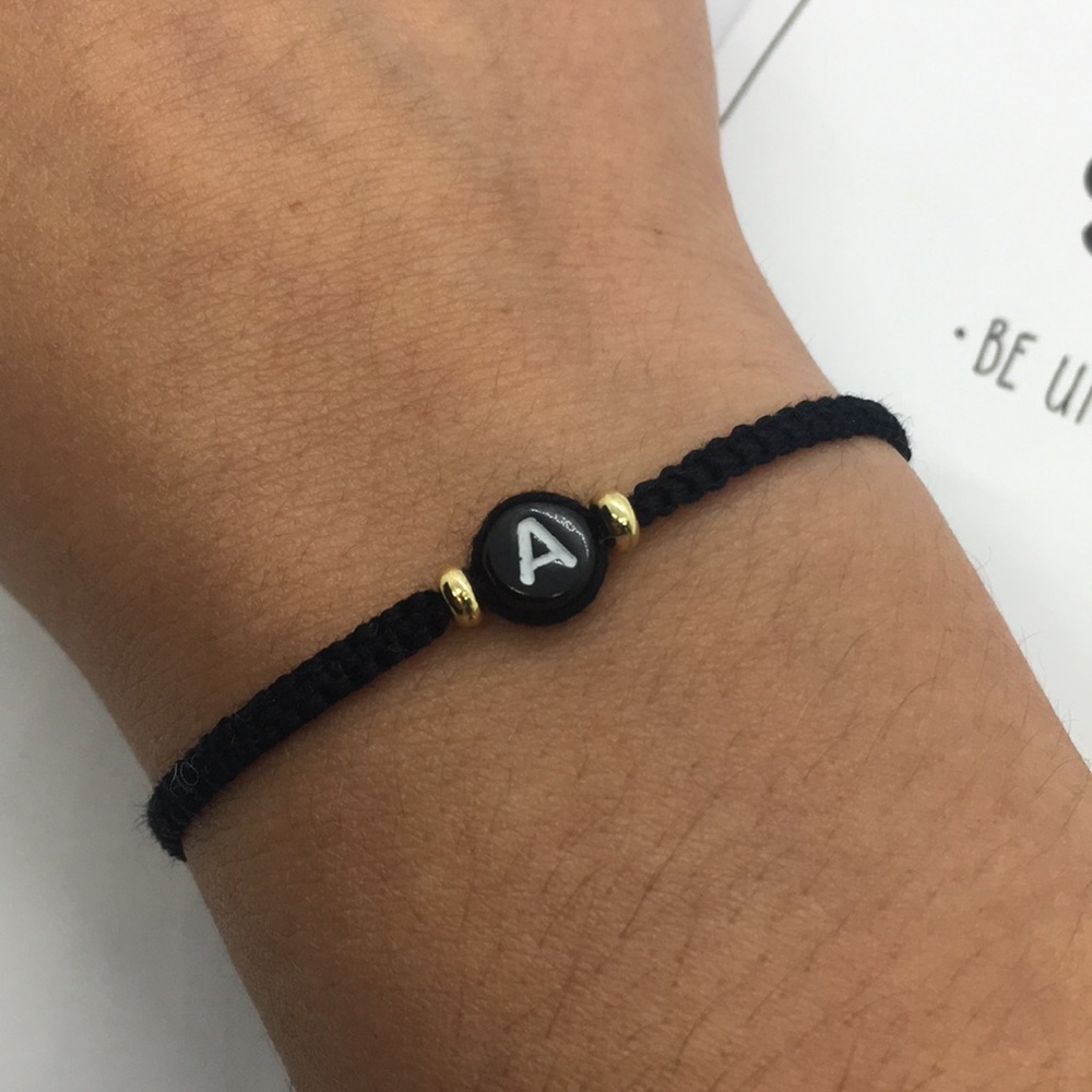 Handmade Personalized Initial Friendship Bracelet - Picture 3 of 5